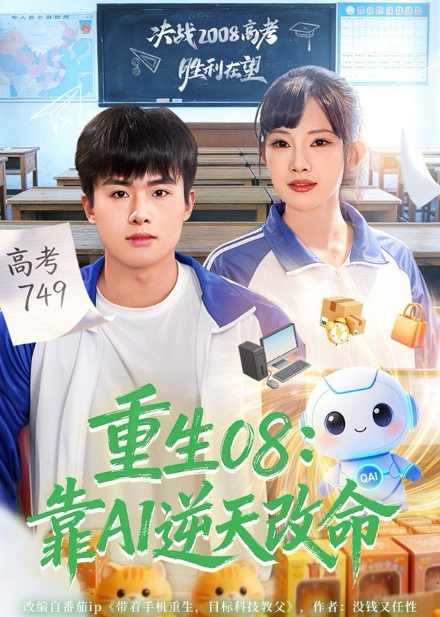 重生08：靠AI逆天改命 2026 短剧 海报