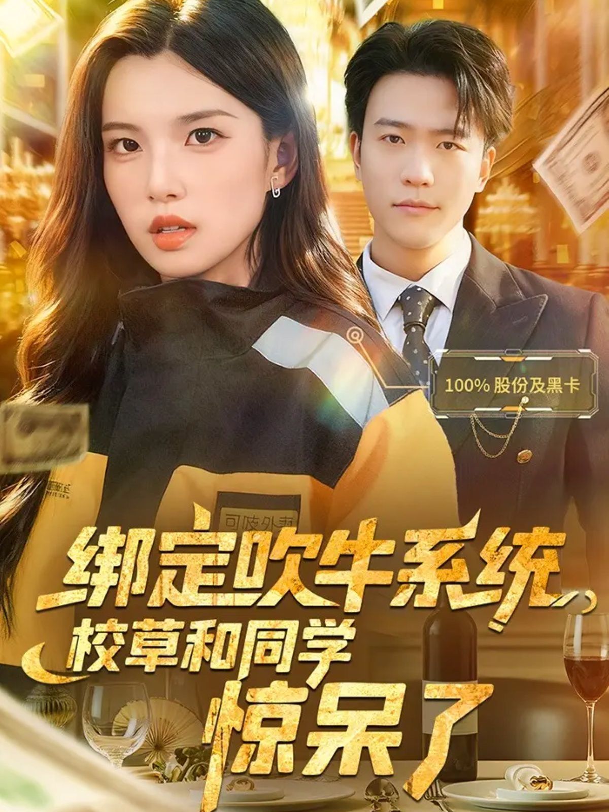 绑定吹牛系统，校草和同学惊呆了 2025 短剧 海报