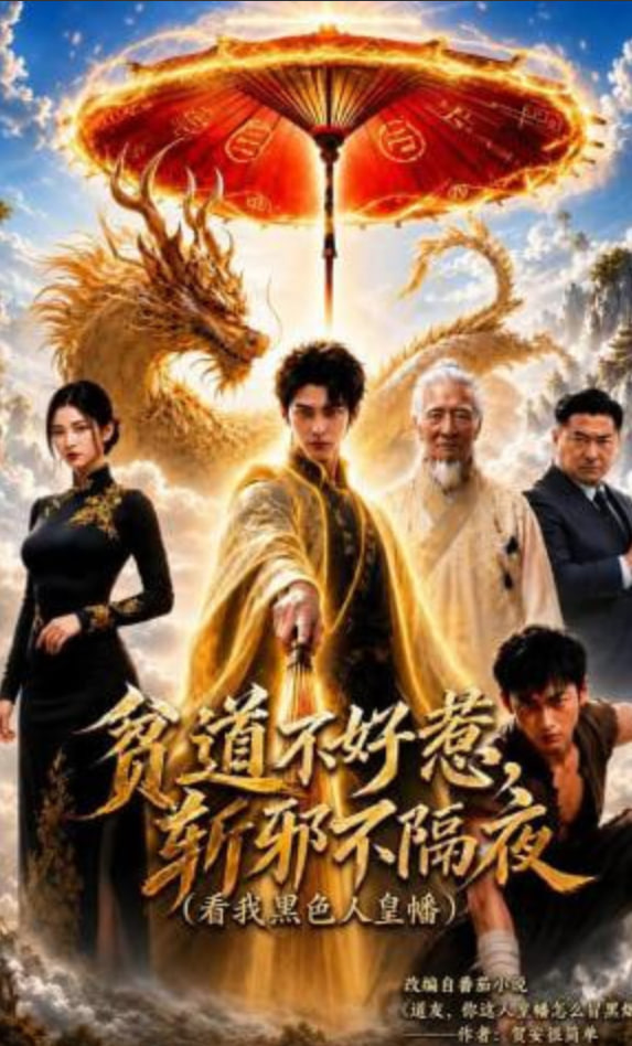 贫道不好惹斩邪不隔夜（看我黑色人皇幡） 2026 短剧 海报