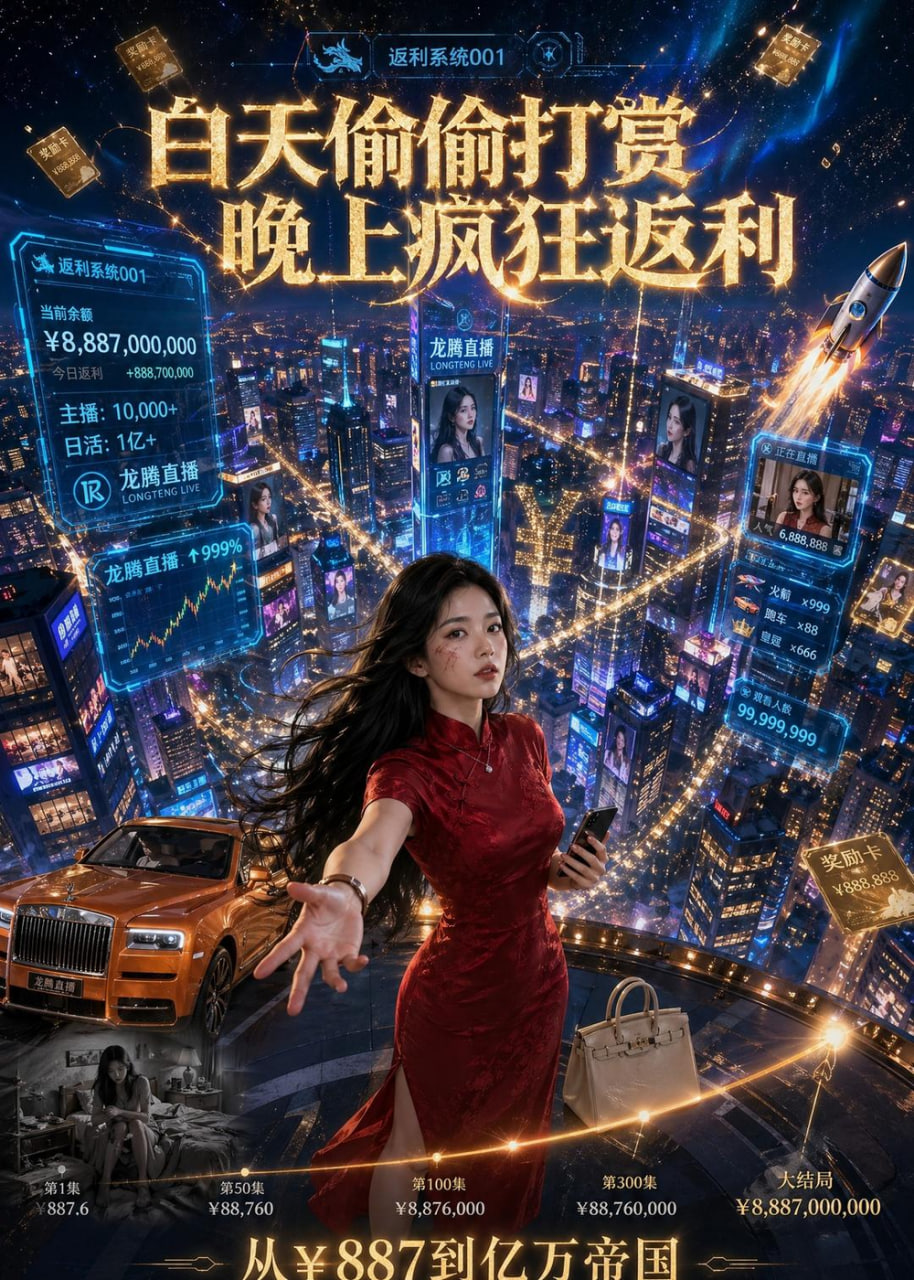 白天偷偷打赏，晚上疯狂返利 2026 短剧 海报